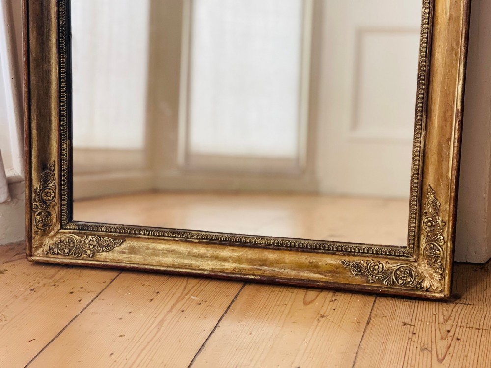 Antique French gilt mirror  View VI