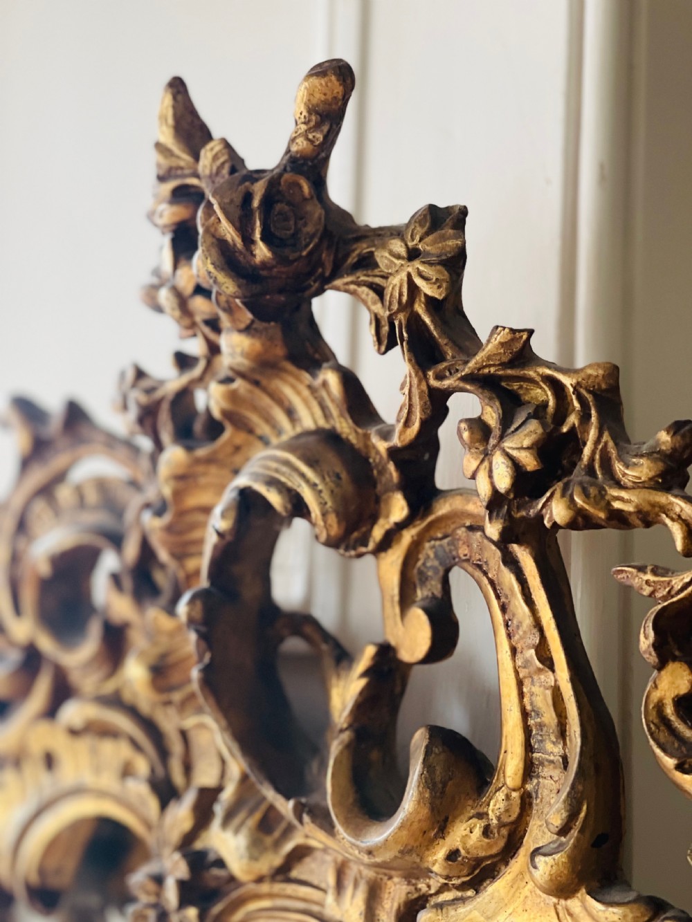 Antique French gilt Louis XV mirror View VII
