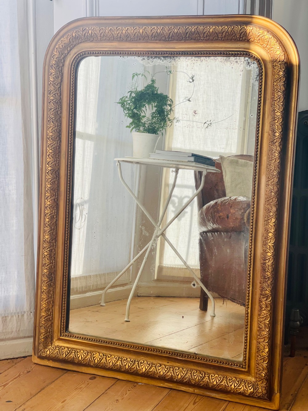 19th century French Louis Philippe mirror View III
