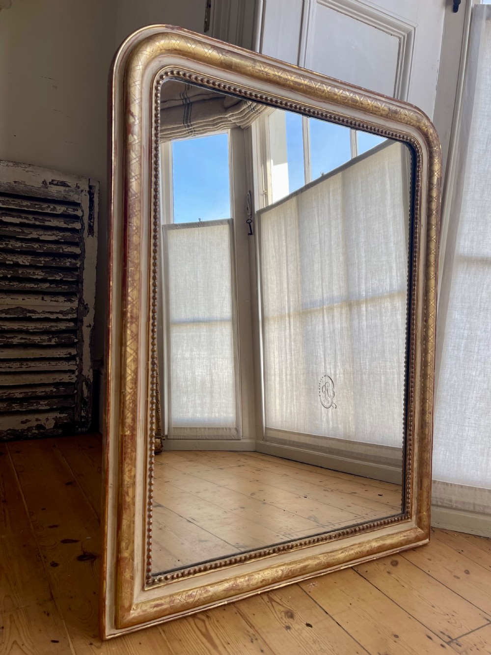 Antique French gilt Louis Philippe mirror 