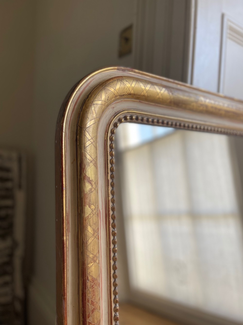 Antique French gilt Louis Philippe mirror  View IV