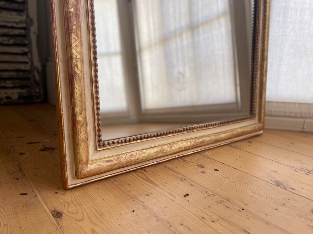 Antique French gilt Louis Philippe mirror  View VII