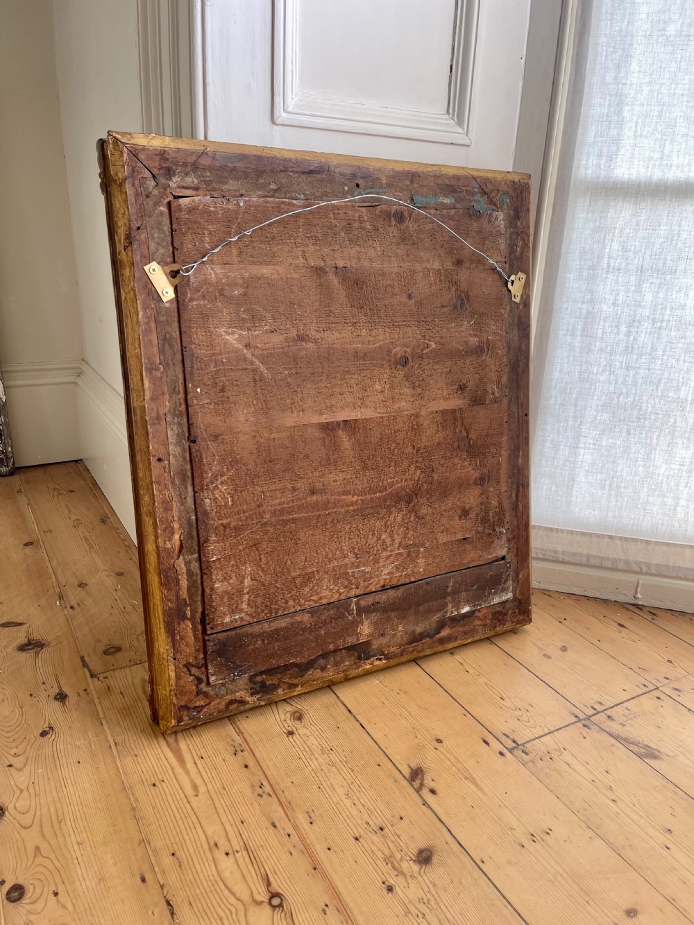 Antique French gilt mirror - mercury glass View XIII