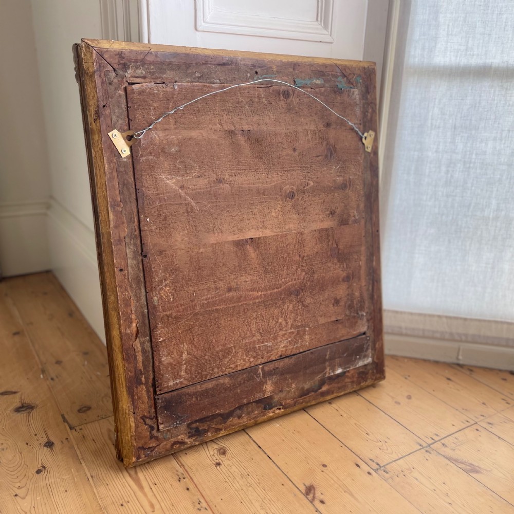 Antique French gilt mirror - mercury glass View XIV