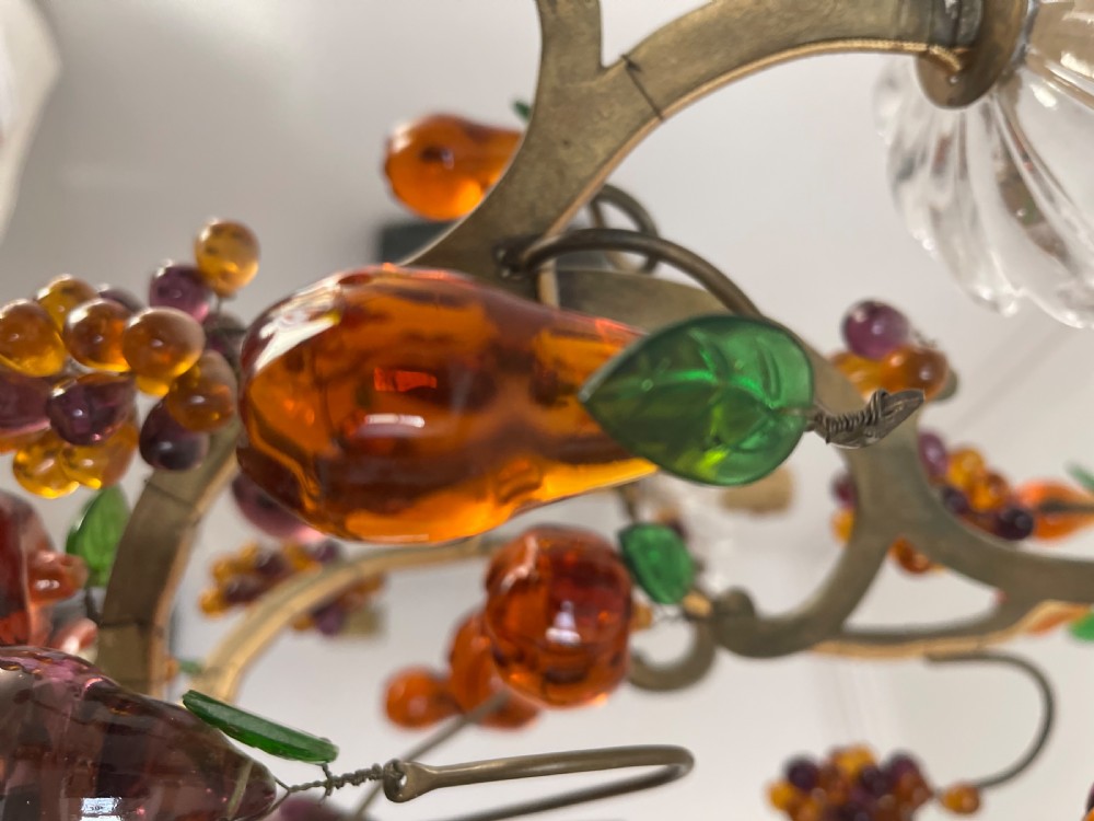 Antique French cage chandelier  View XI
