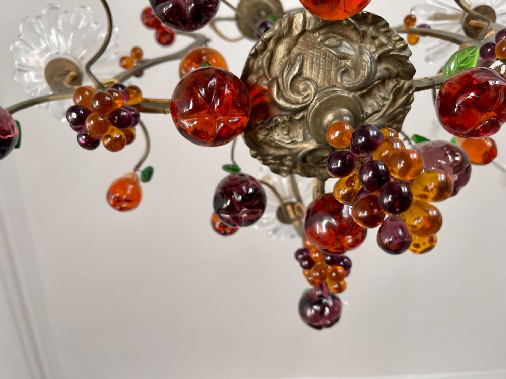 Antique French cage chandelier  View XIX