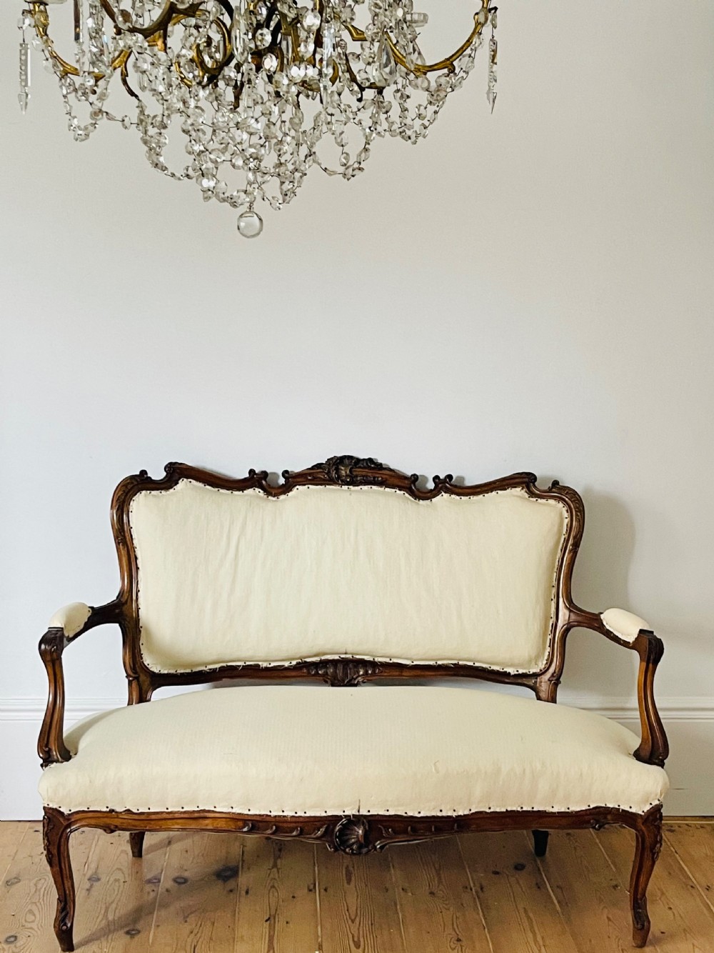 Antique French Louis XV sofa 