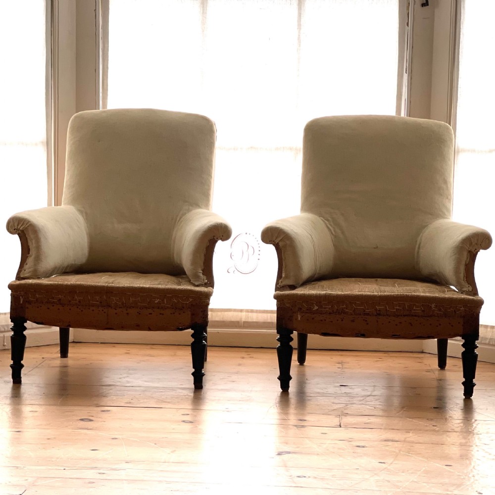 Pair of 19th century French armchairs View II