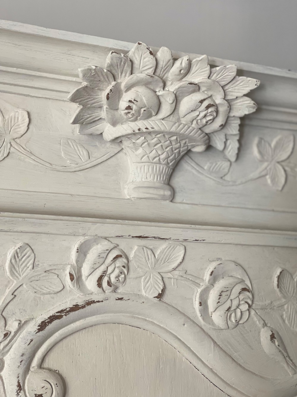 Antique French painted oak cupboard  View VI