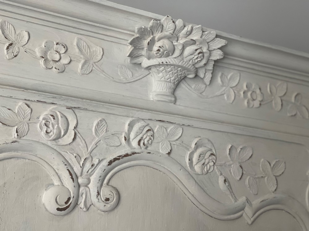Antique French painted oak cupboard  View VII