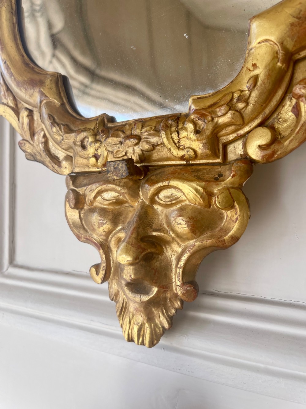 Pair of late 18th century gilt wood Italian mirrors  View III