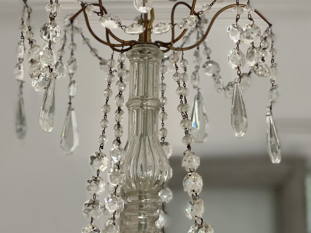 19th century French crystal chandelier - rewired View III