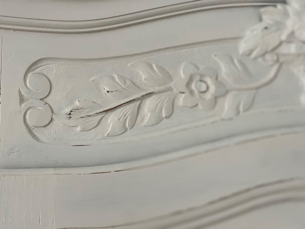 Antique French oak painted cupboard  View XII