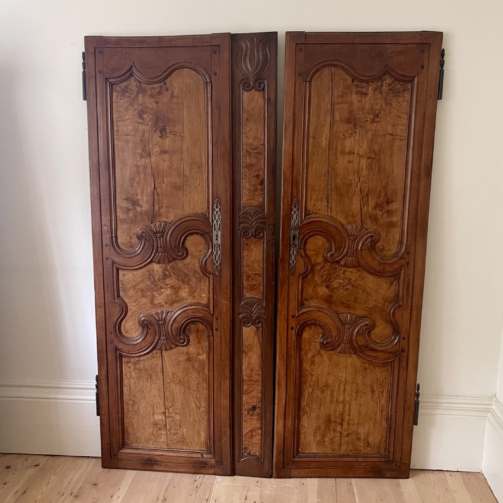Antique French armoire doors  View V