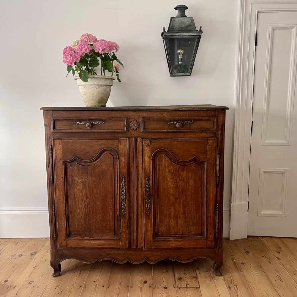 18th century French oak cupboard buffet  View III