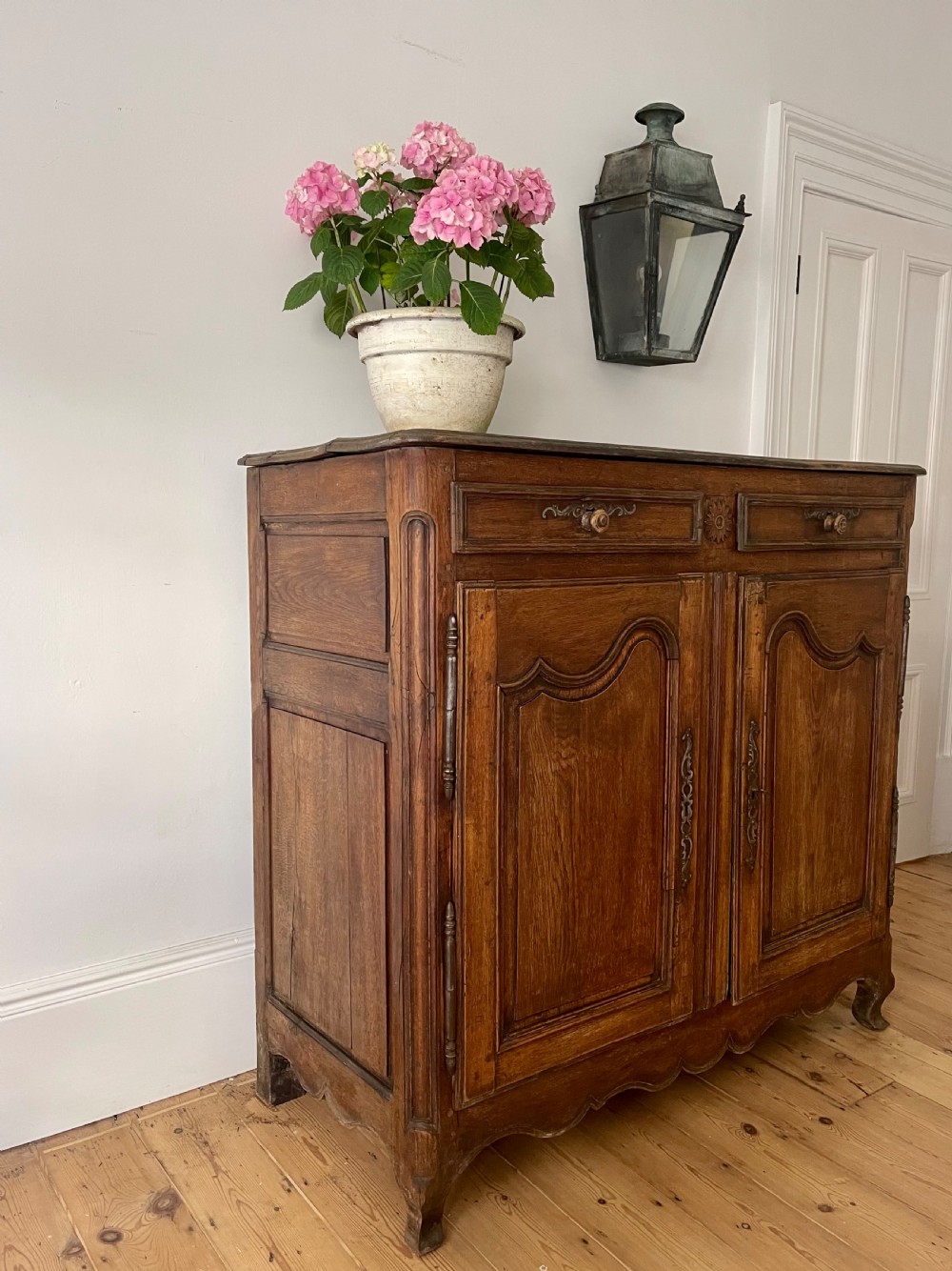 18th century French oak cupboard buffet  View VI