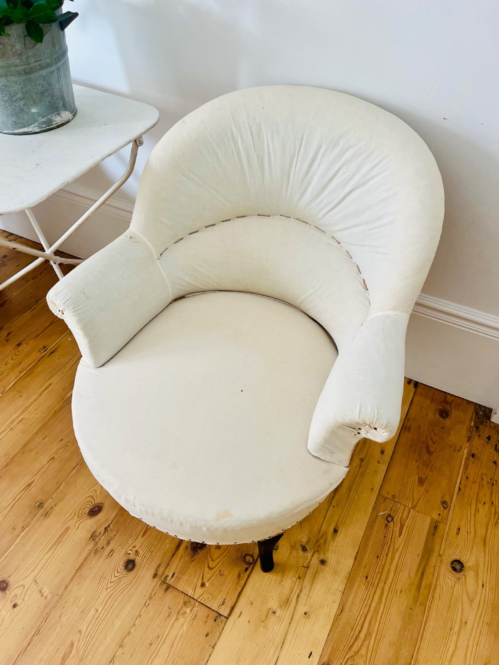 Pair of Antique French tub chairs View V