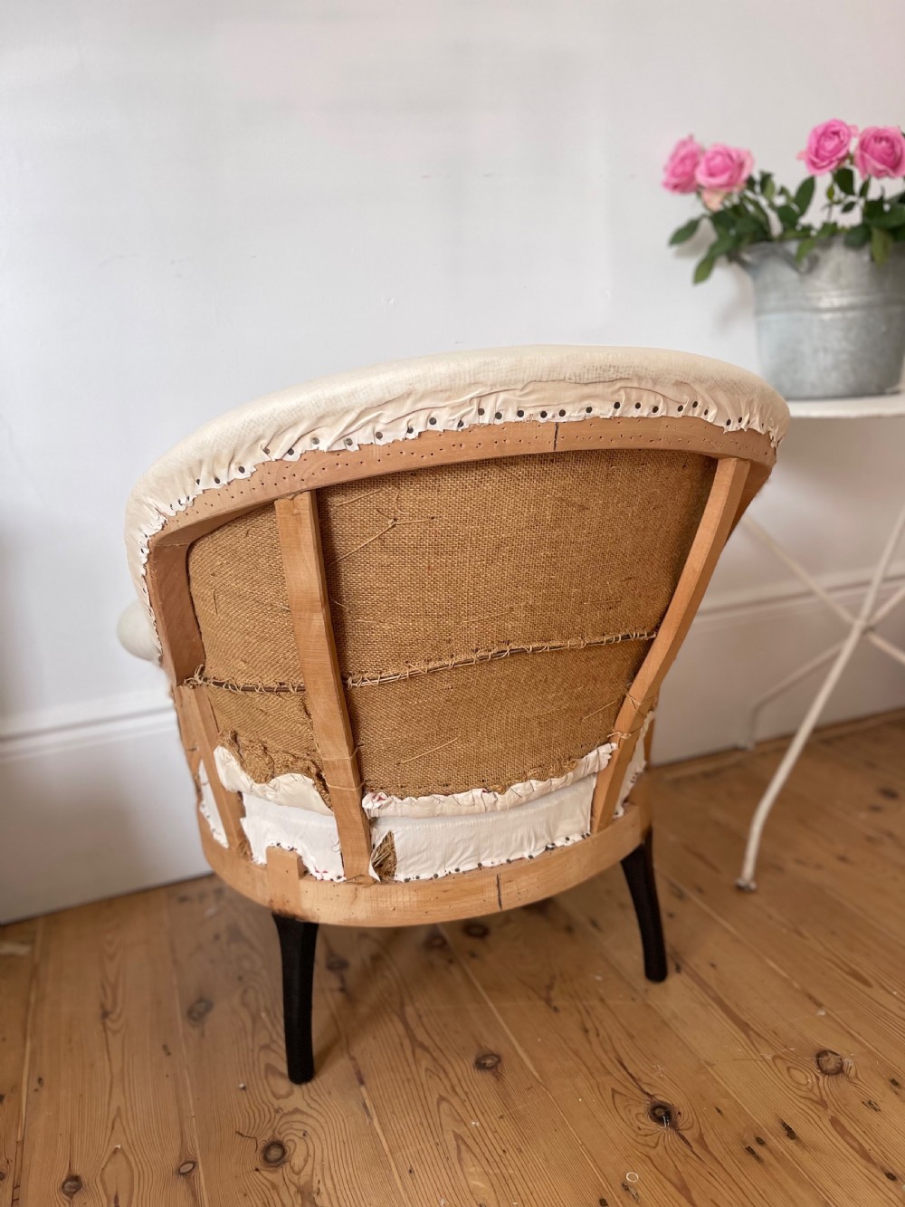 Pair of Antique French tub chairs View VII