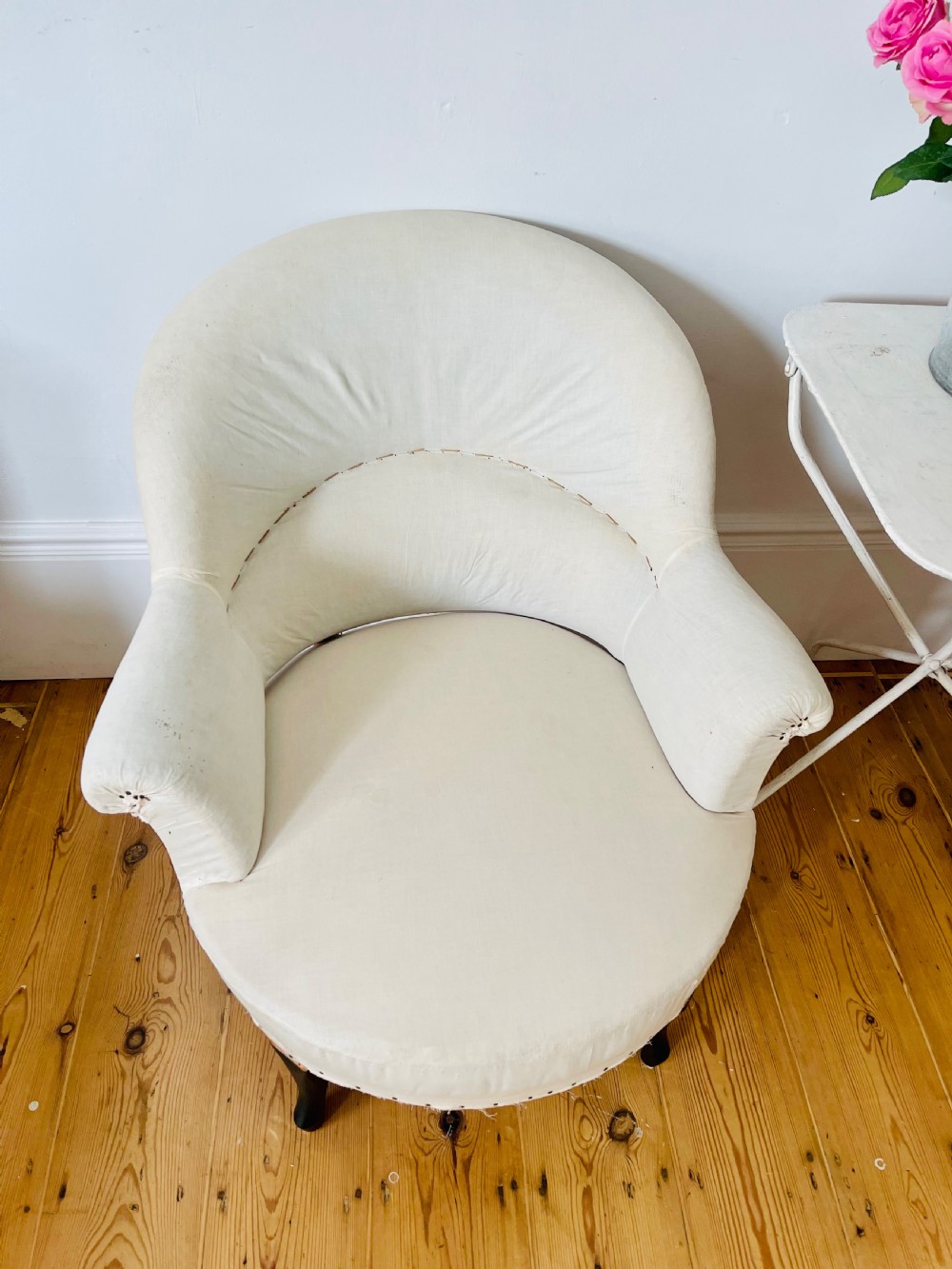 Pair of Antique French tub chairs View VIII
