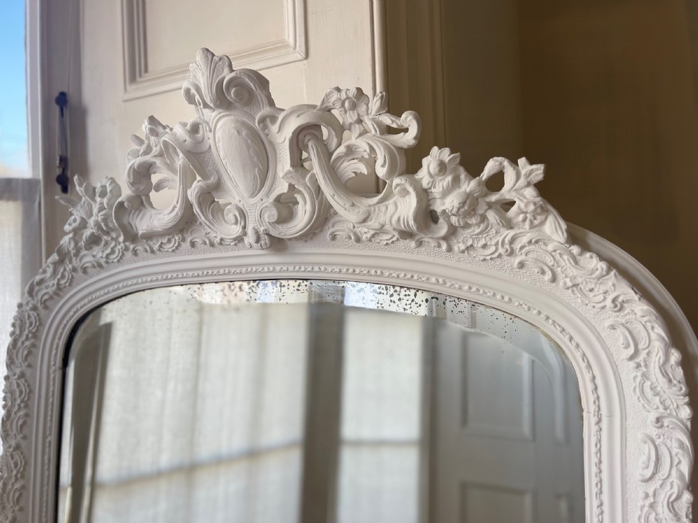 Large antique French mirror - bevelled glass View III