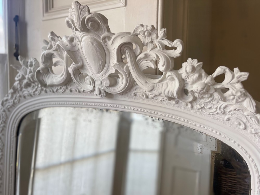 Large antique French mirror - bevelled glass View VII