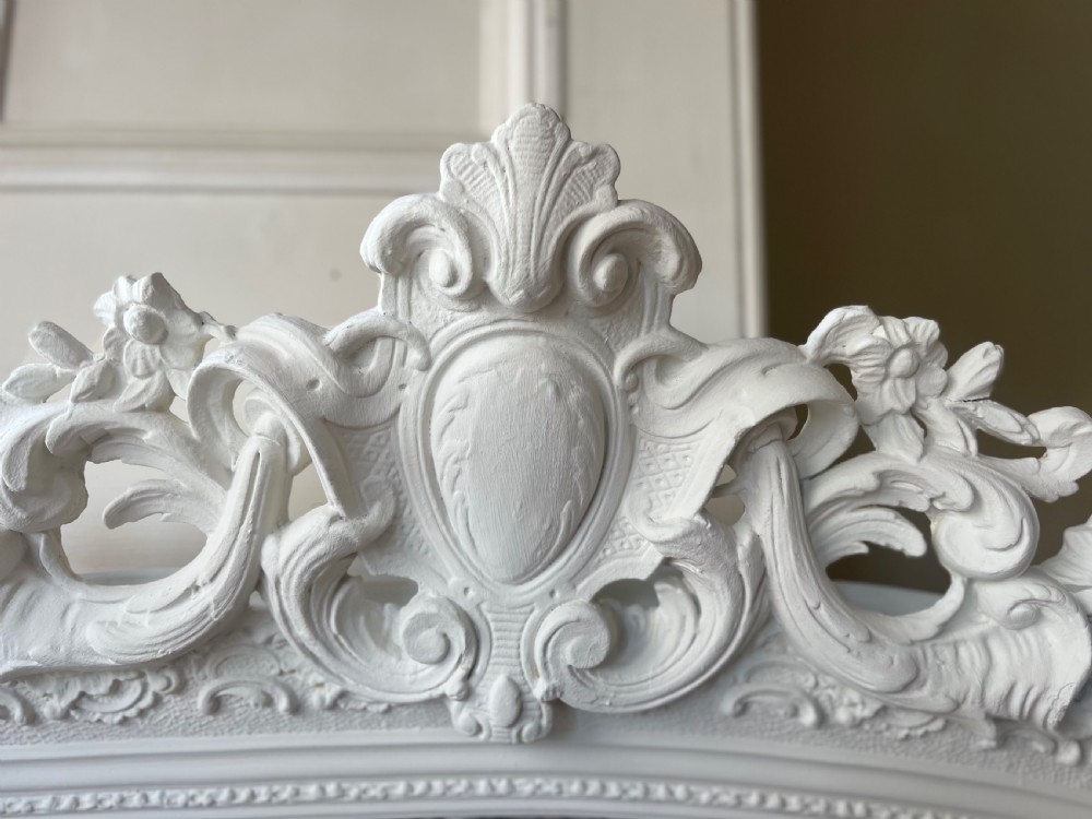 Large antique French mirror - bevelled glass View VIII