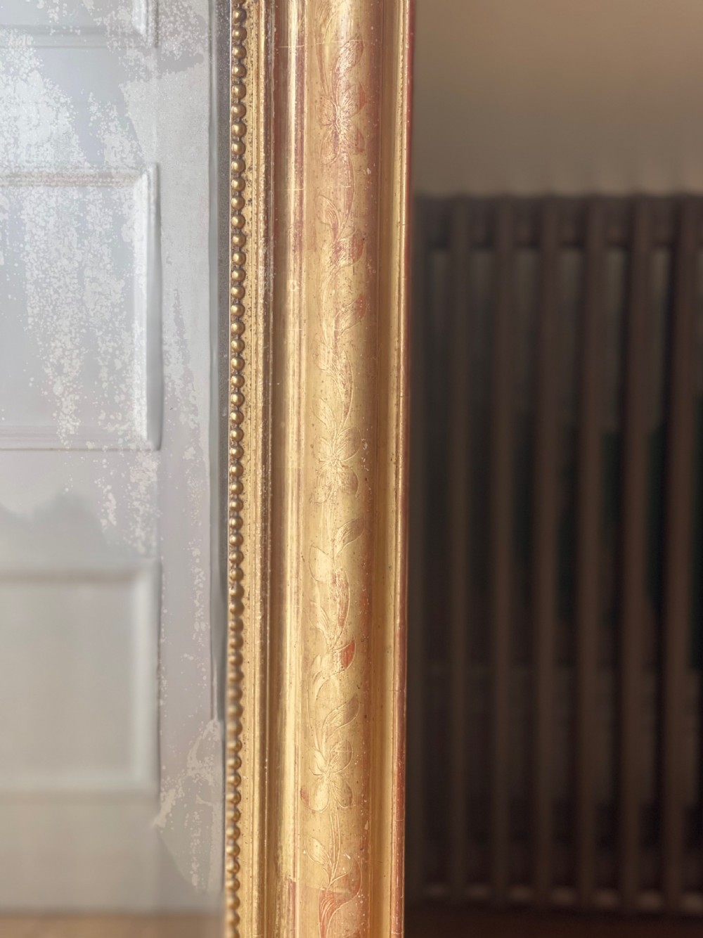Antique French gilt Louis XV mirror View VIII