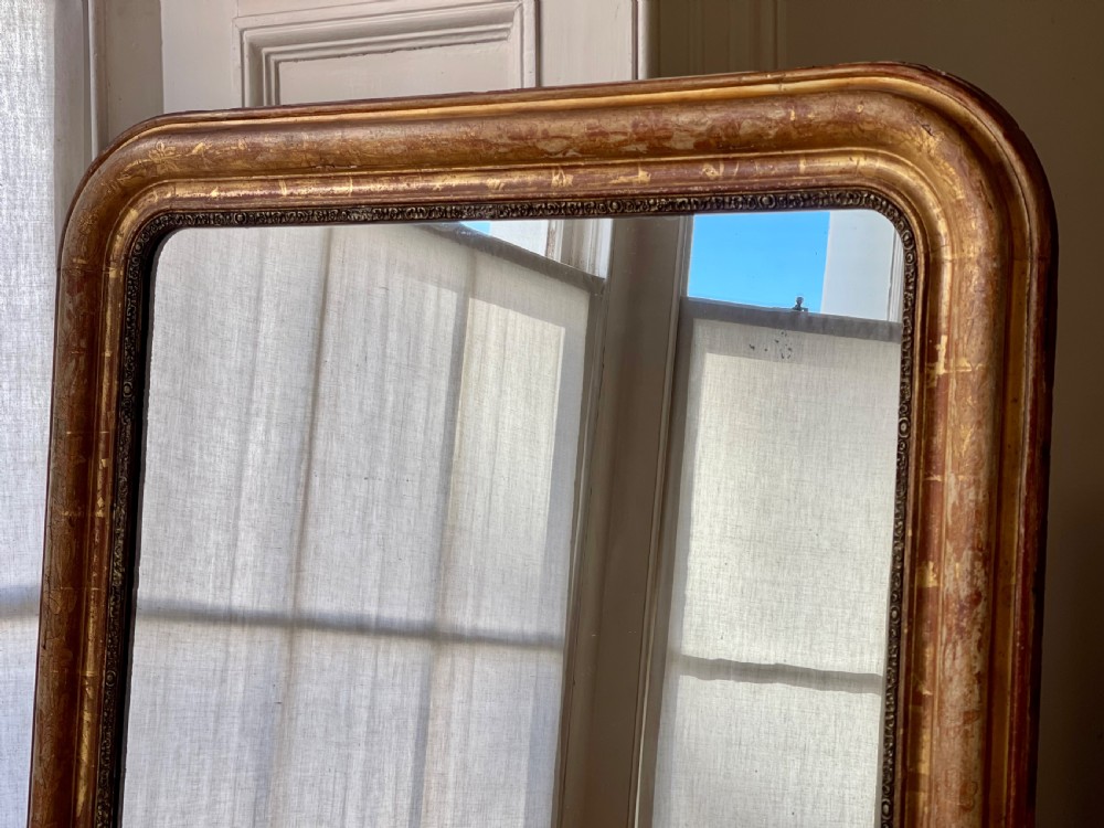 19th century French gilt Louis Philippe mirror  View II