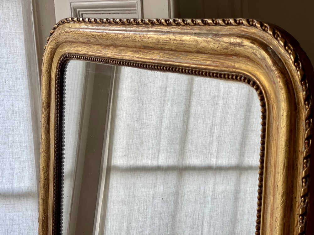 19th century French gilt Louis Philippe mirror View II