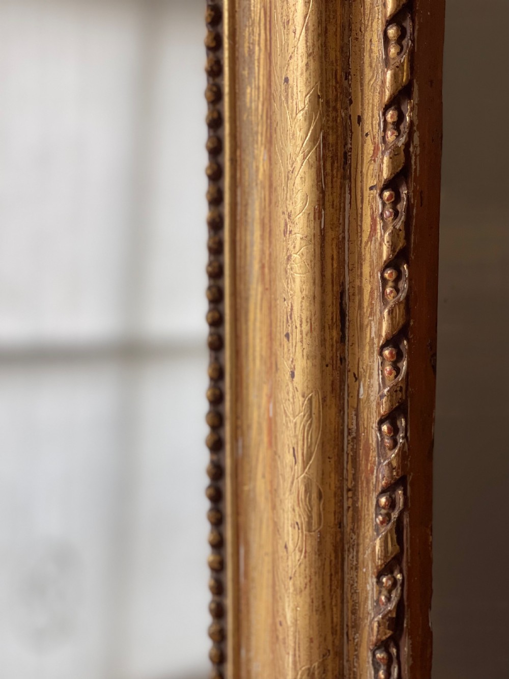 19th century French gilt Louis Philippe mirror View IV
