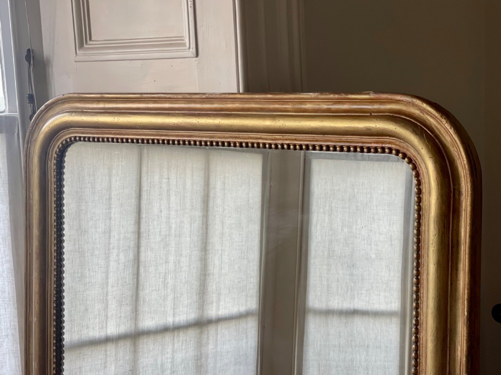 Large French gilt Louis Philippe mirror View II