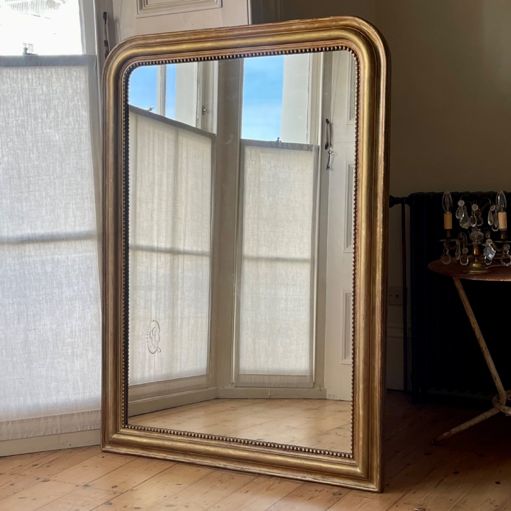 Large French gilt Louis Philippe mirror View III