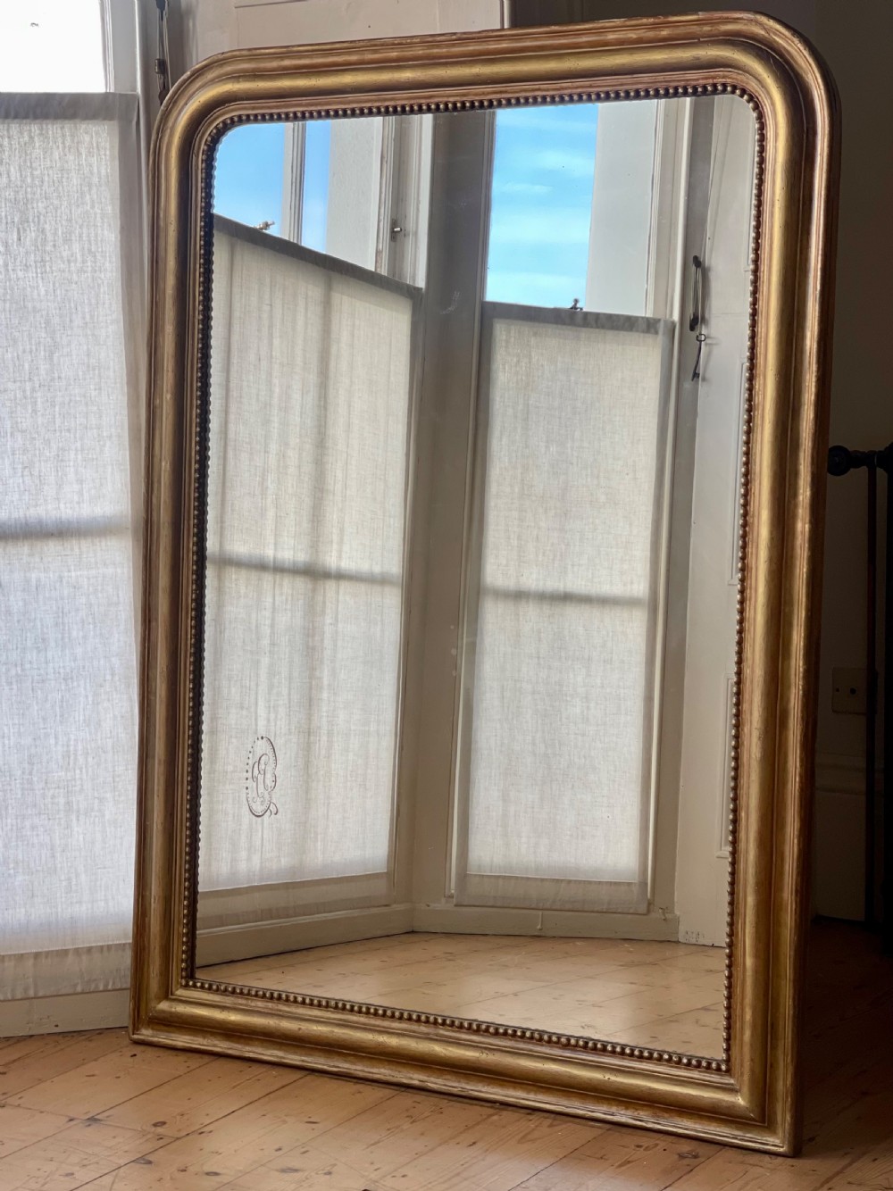 Large French gilt Louis Philippe mirror View VII