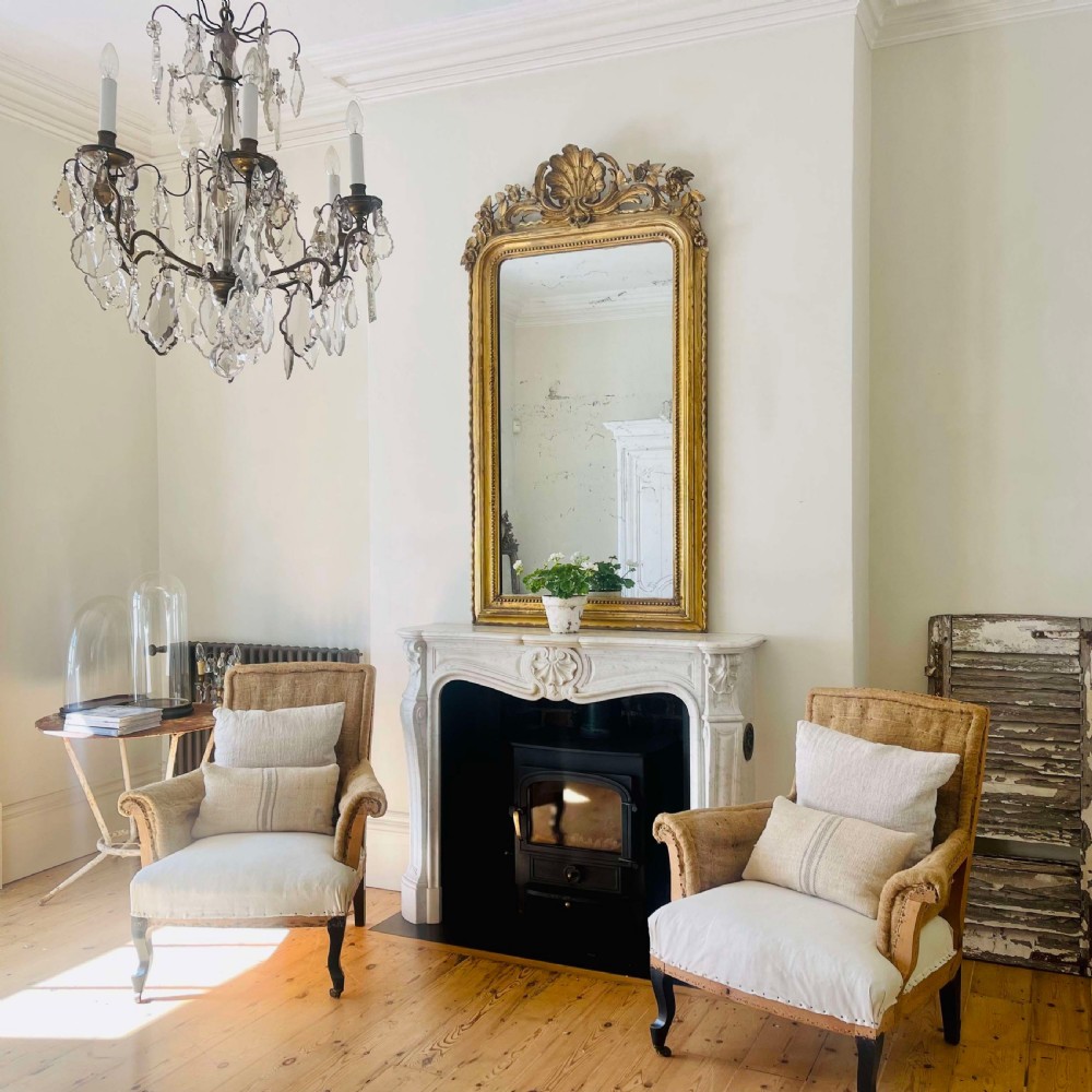 Pair of large 19th century French armchairs View III