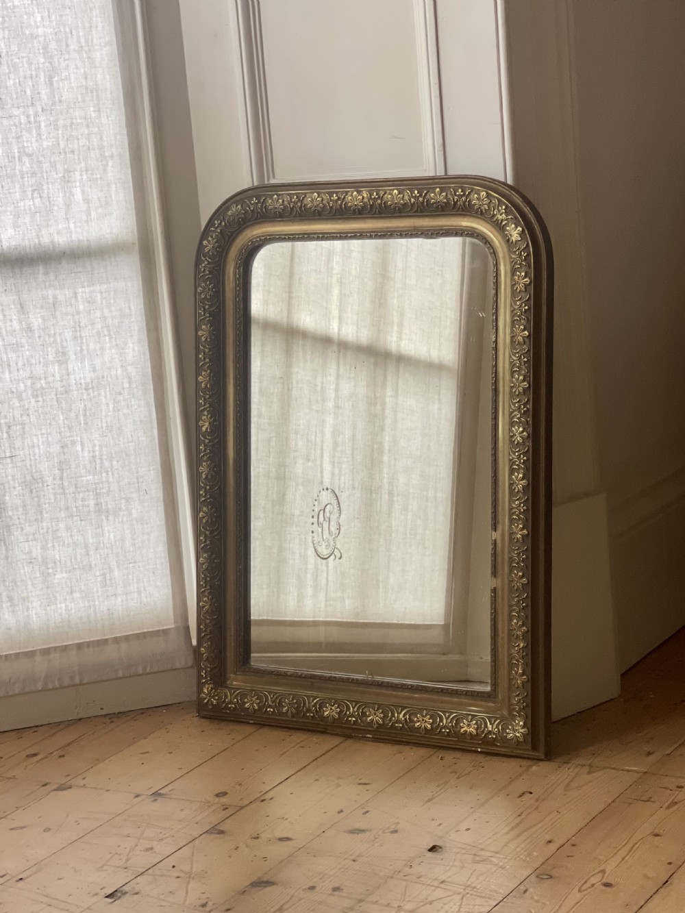 Antique French gilt Louis Philippe mirror View II
