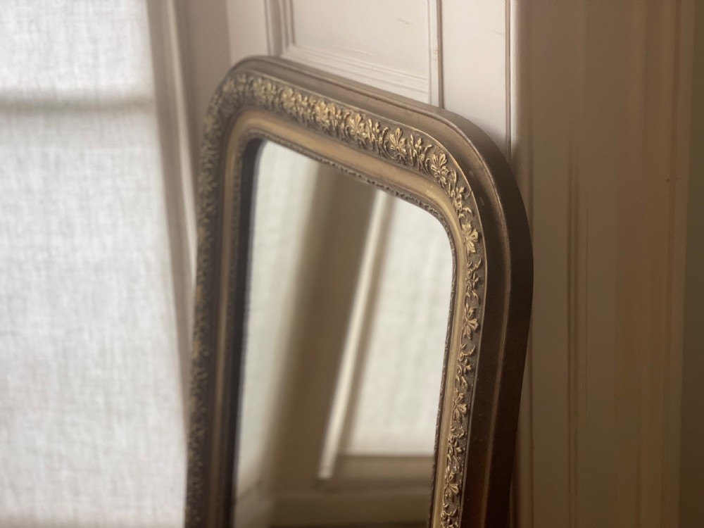 Antique French gilt Louis Philippe mirror View III