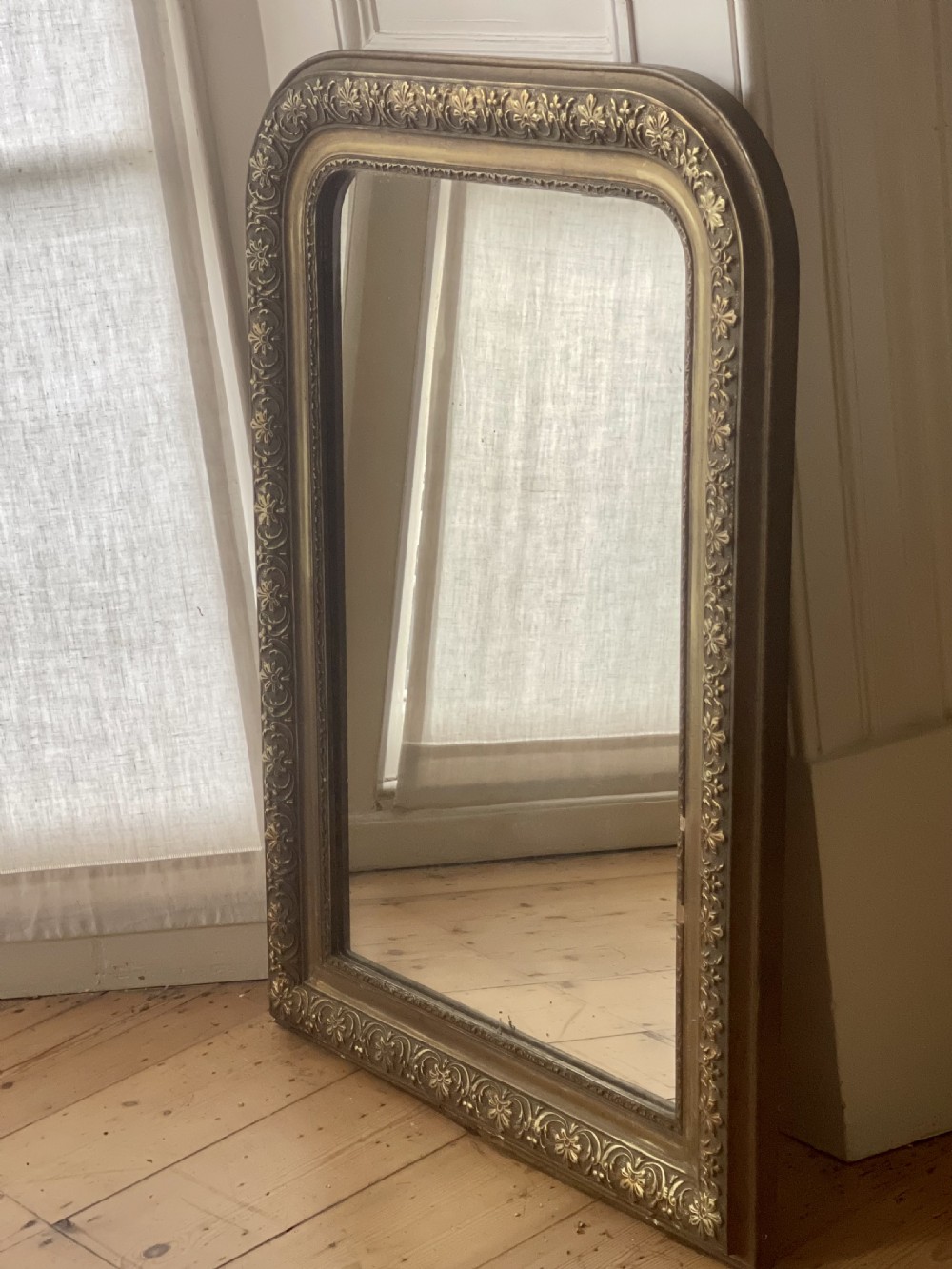 Antique French gilt Louis Philippe mirror View IV