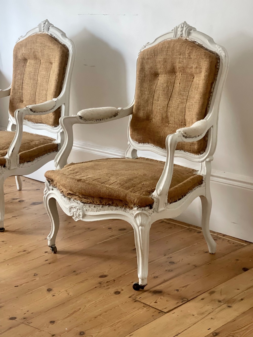 Pair of 19th century French Louis XV chairs View VI