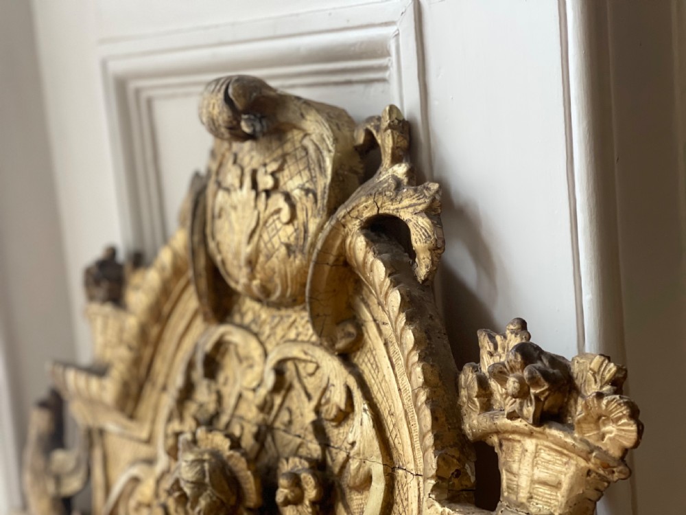 18th century French gilt mirror crest View II