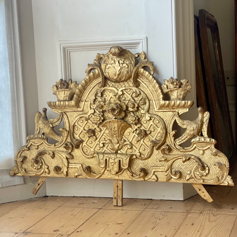 18th century French gilt mirror crest View III