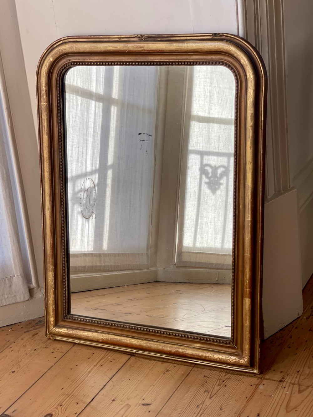 19th century French gilt Louis Philippe mirror 