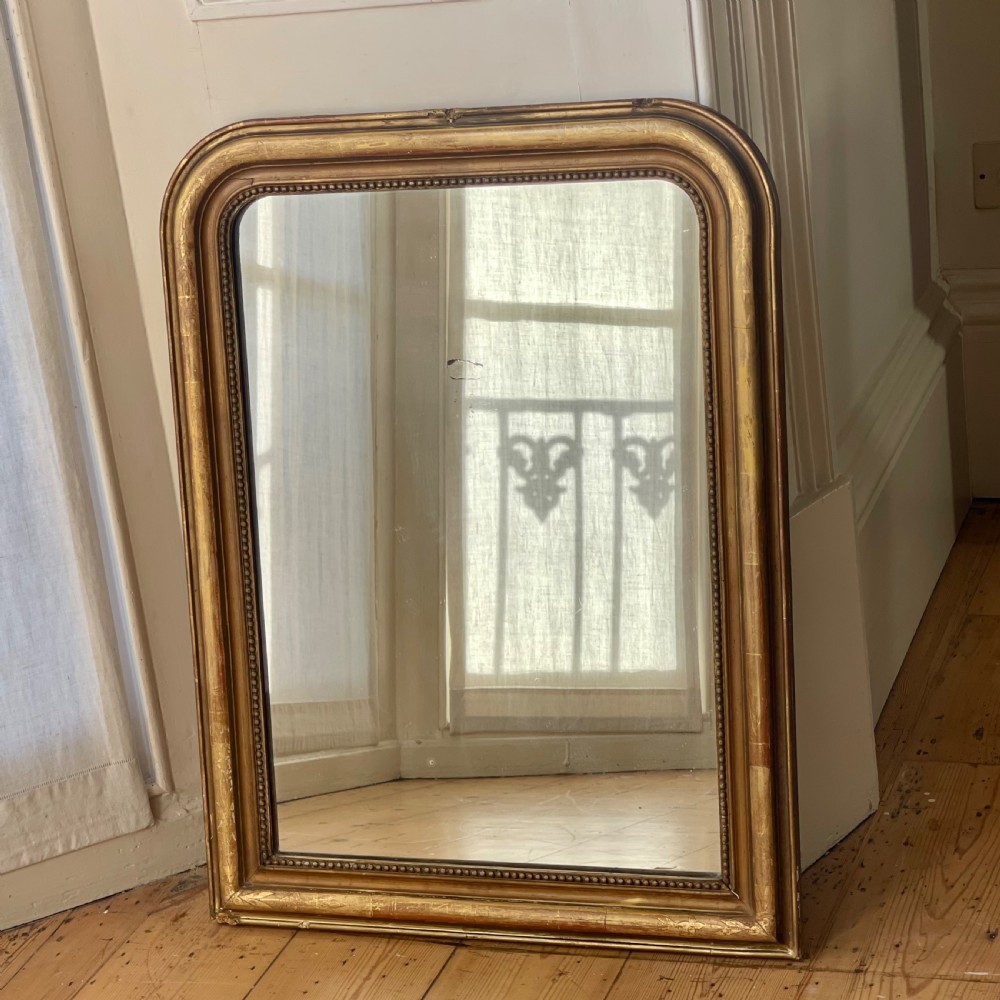 19th century French gilt Louis Philippe mirror  View III