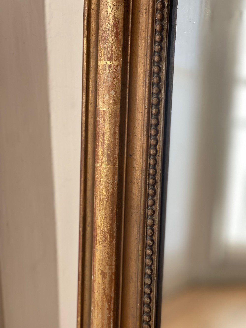 19th century French gilt Louis Philippe mirror  View VI