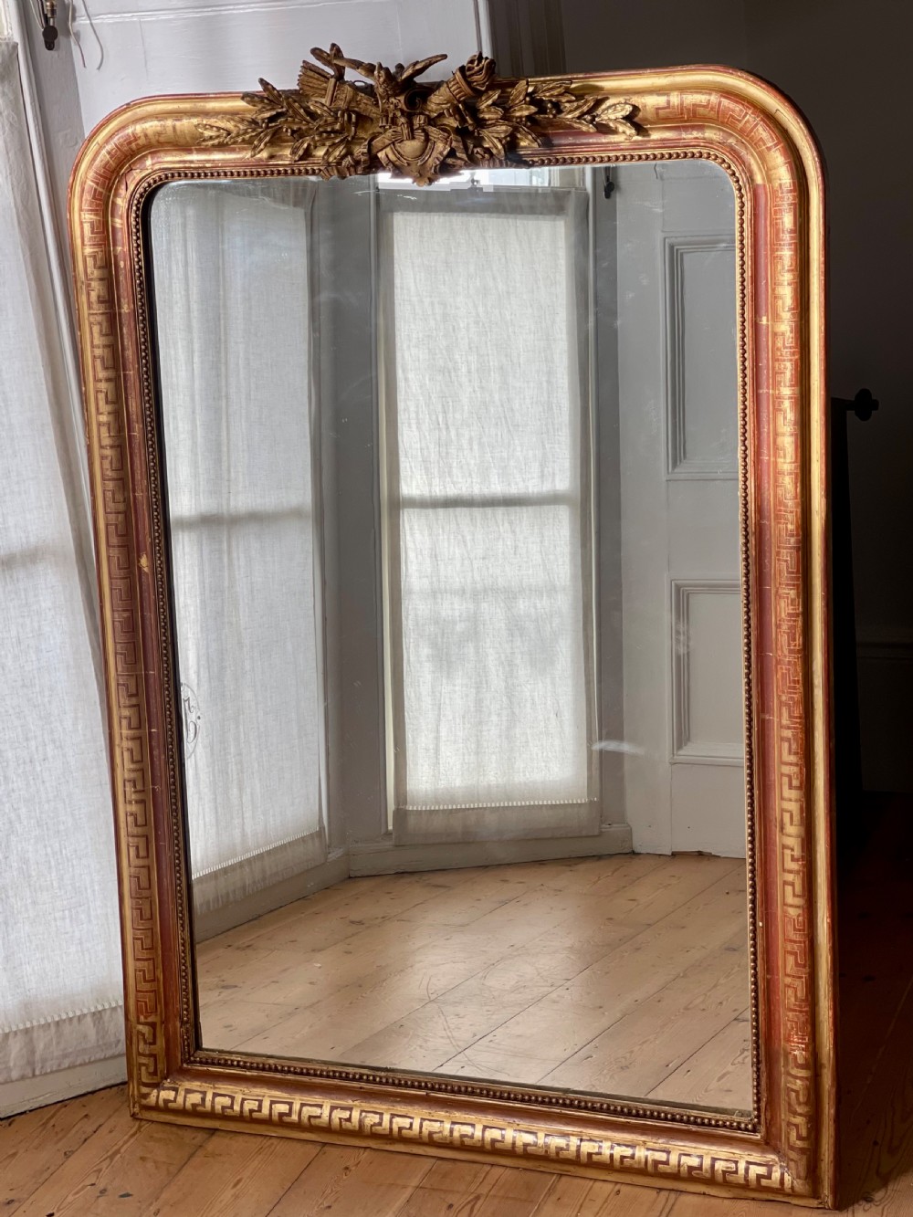 Antique French gilt mirror 