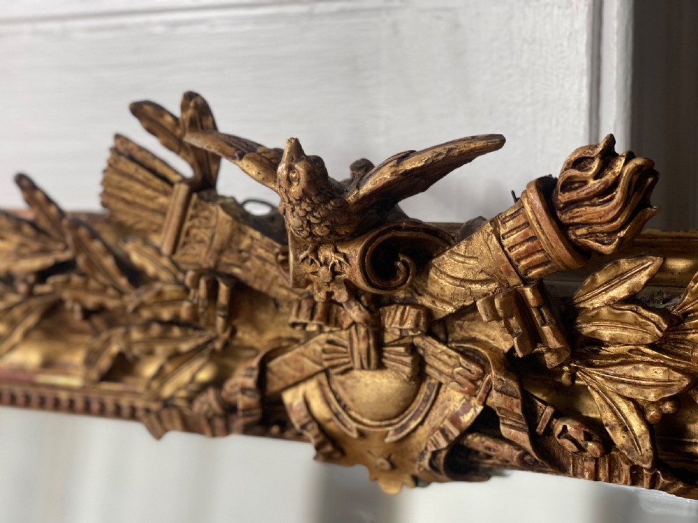 Antique French gilt mirror  View III