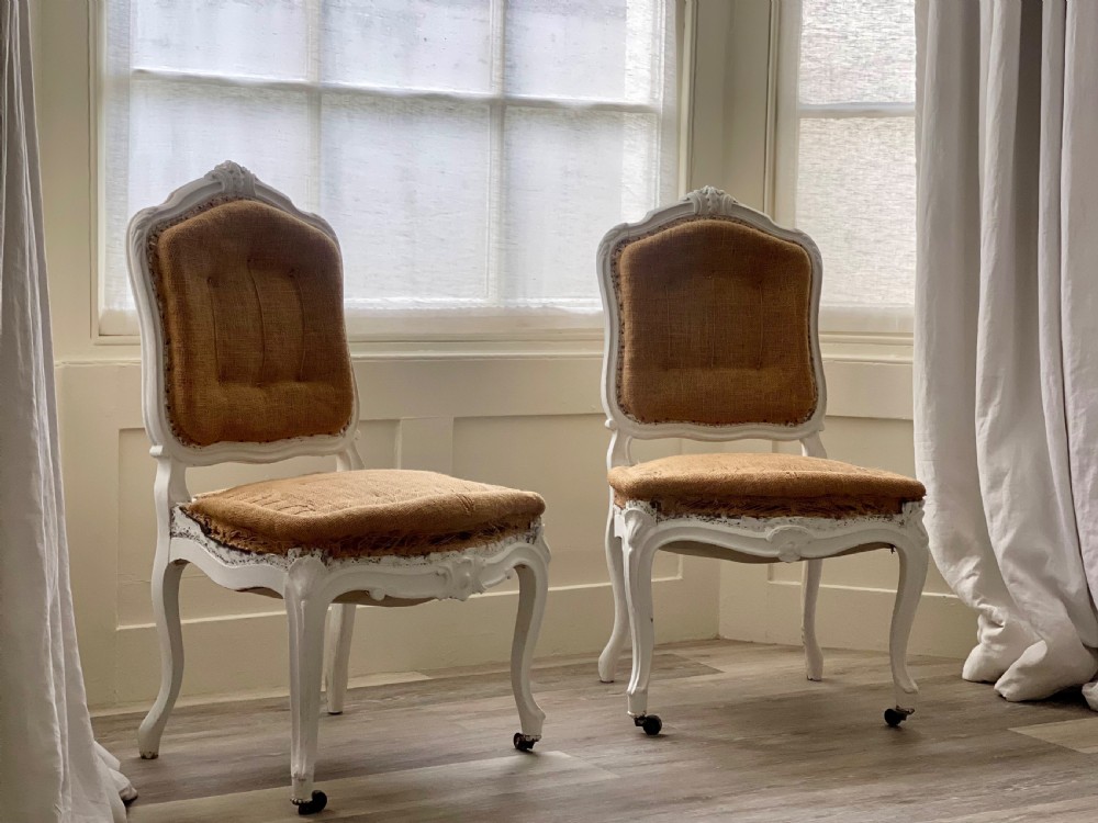 Pair of antique French chairs 