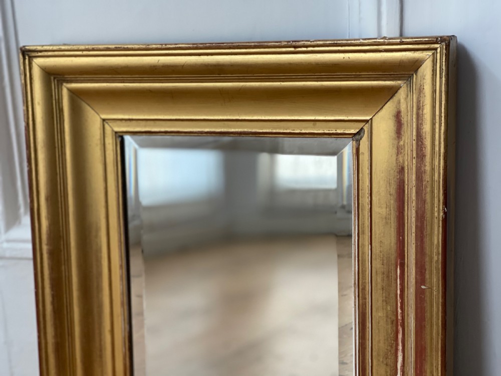 Antique French gilt mirror  View V