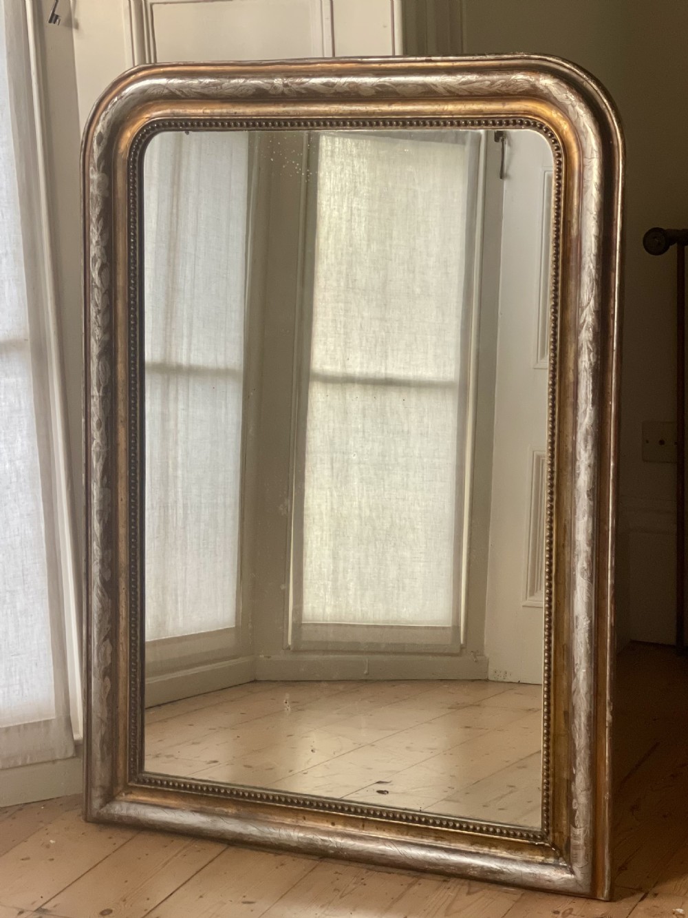 19th century French gilt Louis Philippe mirror c1860 View II