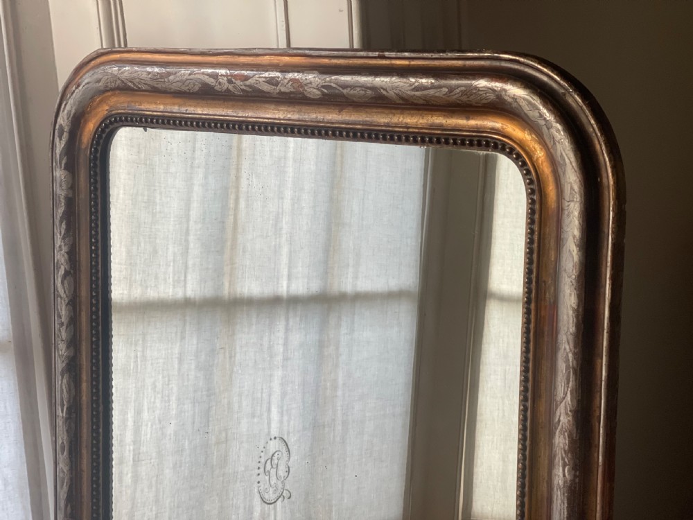 19th century French gilt Louis Philippe mirror c1860 View IV