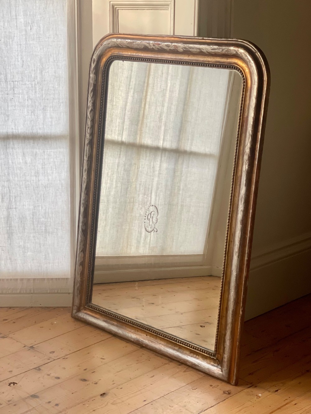 19th century French gilt Louis Philippe mirror c1860 View VI